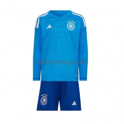 Camisola Alemanha Guarda-redes Criança Equipamento Primeiro Copa do Mundo 2022 Manga Comprida